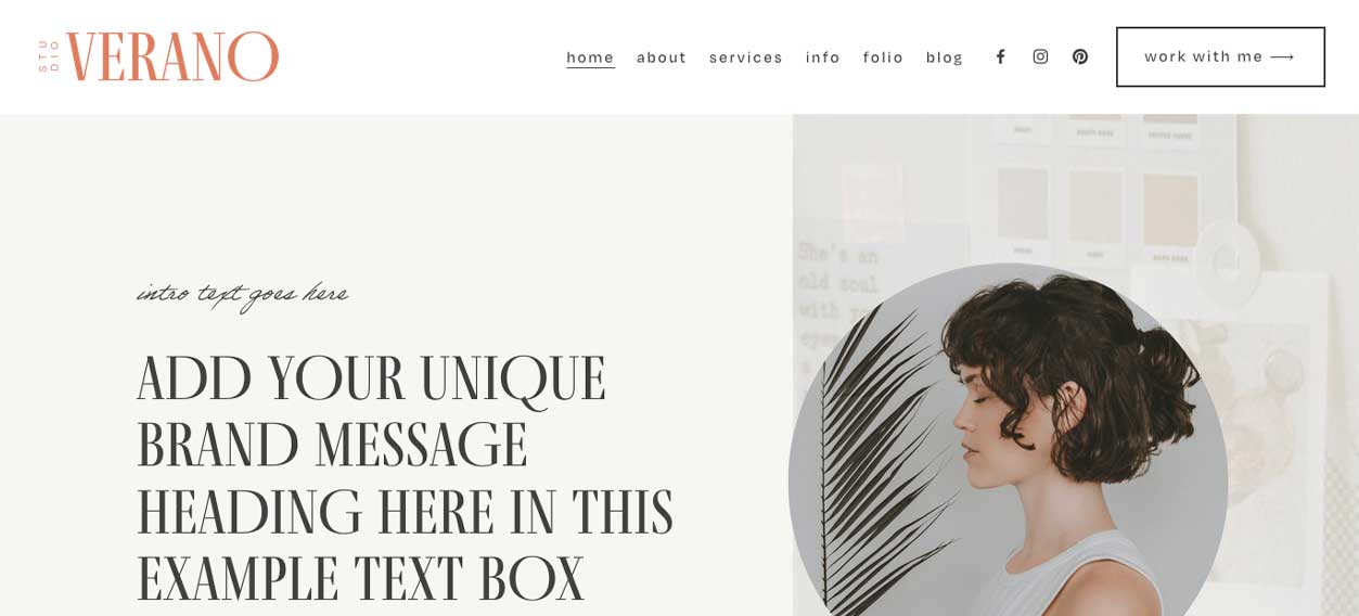 Squarespace Coaches Verano template #7